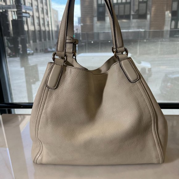 Gucci Pebbled Calfskin Soho Shoulder Bag Off White - Picture 3 of 15